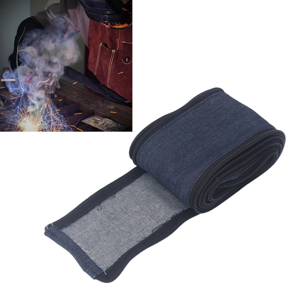 Welding Cable Sleeve Denim Zipper Cover 5Cmx4m Protective Tig Torch Hose Sheath 7651349650222