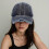 Stylish Long Furry Brims Baseball Caps Distressed-Deep Blue 6