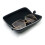 Black PU Leather Glasses Case Zippered Shockproof Sunglasses Box 9