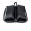 Black PU Leather Glasses Case Zippered Shockproof Sunglasses Box 6