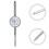 Digital Dial Indicator, Metal Digital Needle Dial Indicator, 0-50mm Range, Industrial And Lab Use, 3D Printer 3