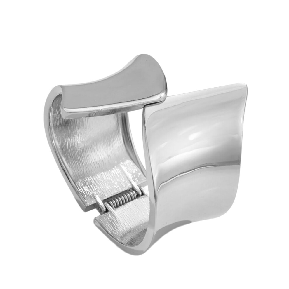 Geometric Wristband/Finger Ring Handmade Wrist Jewelry-1 Silver-image-OPC-PKGWQ2H-NEW