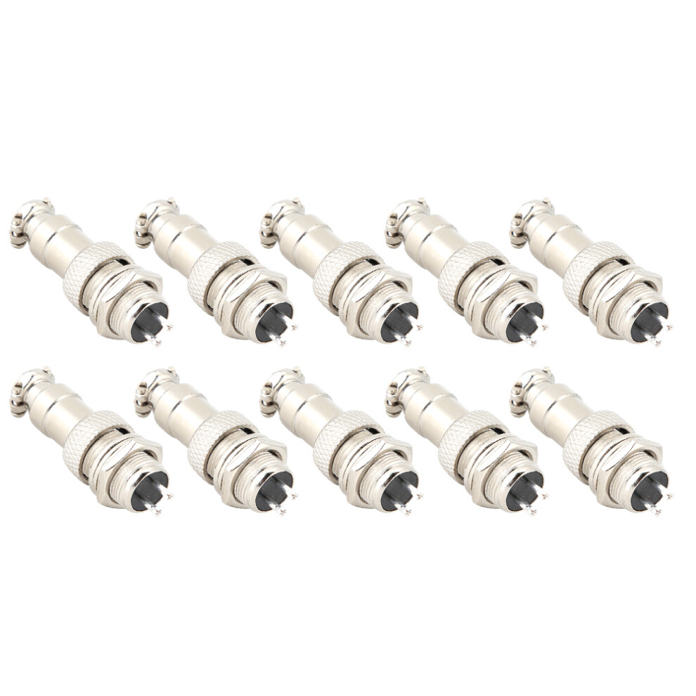 10Pcs Gx12-2 Core Zinc Alloy Aviation Socket Connectors For Signal Transmission 9431349651690