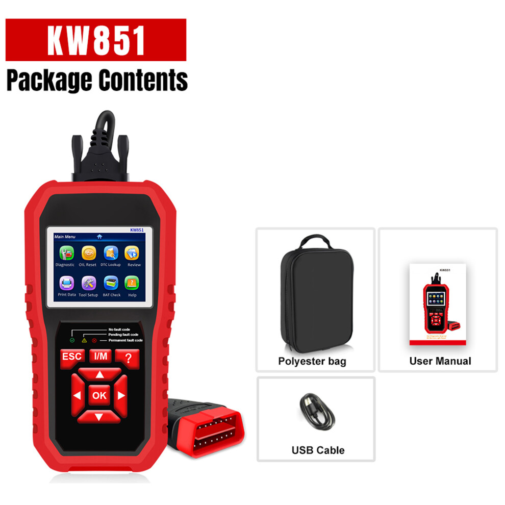 Konnwei Kw851 Car Engine Obdii Diagnostic Scanner Light 8320539331669