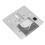 Sewing Machine Needle Plate Replacement for MC250C 8x8cm 13
