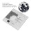 Sewing Machine Needle Plate Replacement for MC250C 8x8cm 4