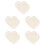10 in legno a forma cuore per borsa all'uncinetto 6