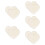 10 in legno a forma cuore per borsa all'uncinetto 10