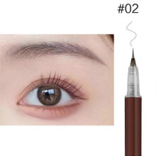 (Brown) Eyebrow Pencil Sweat-proof Ultra Fine Liquid Eeyeliner Lying Silkworm Pen