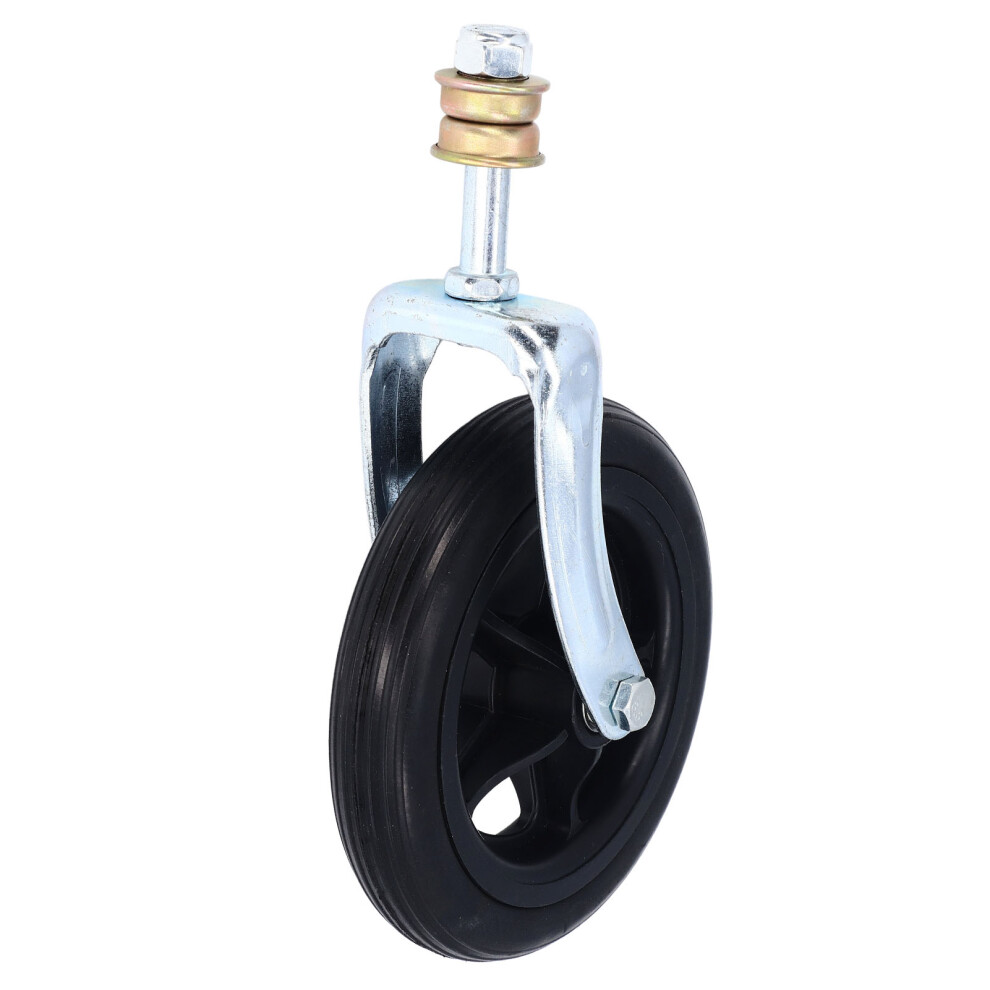 Universal 6.5 Inch PU Wheelchair Castor Front Drive Wheel for Handcarts Black