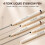 (2) Eyebrow Pencil with 4 Micro-Fork Tip Applicator Long Lasting Waterproof Makeup 3