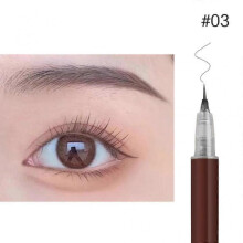 (Gray) Eyebrow Pencil Sweat-proof Ultra Fine Liquid Eeyeliner Lying Silkworm Pen