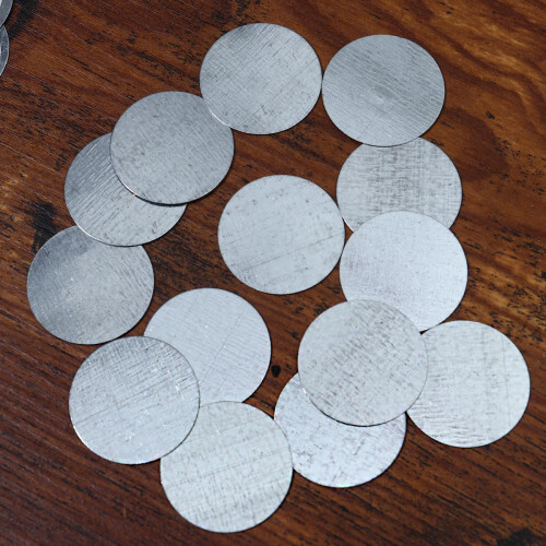 100 runde selbstklebende Eisenplatten, doppelseitig, für Lidschatten 2