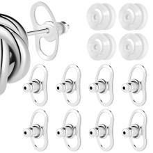 1 set ohrrückteile für schwere ohrringe mit silikon-pads