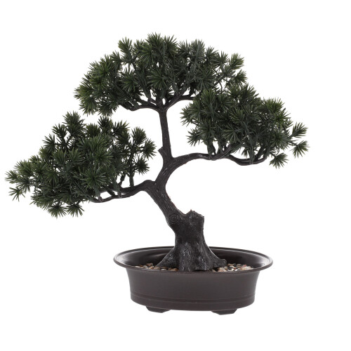 4 pezzi bonsai pino simulato, decorativa