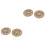 4 pezzi assicelle legno per borsa a spalla, taglia M, stile classico 4
