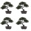 4 pezzi bonsai pino simulato, decorativa 5