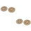 4 pezzi assicelle legno per borsa a spalla, taglia M, stile classico 7