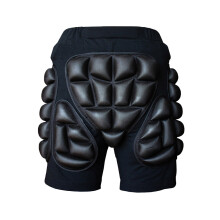 paraspalle 2,5 cm per hockey snowboard pantaloni elastici neri S