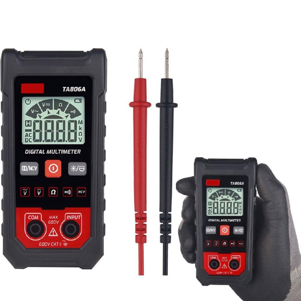 Digital Smart Multimeter, Rechargeable, Non-Contact Voltage Tester, Auto Digital Display, Home And Industrial Electrical 9084446923544