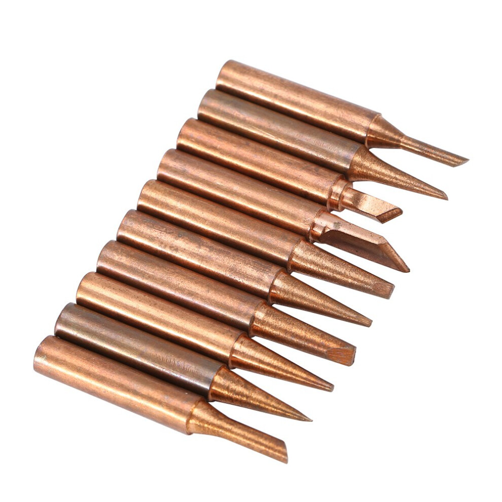 10pcs Lead free Copper 900M-T Iron Solder Tip For