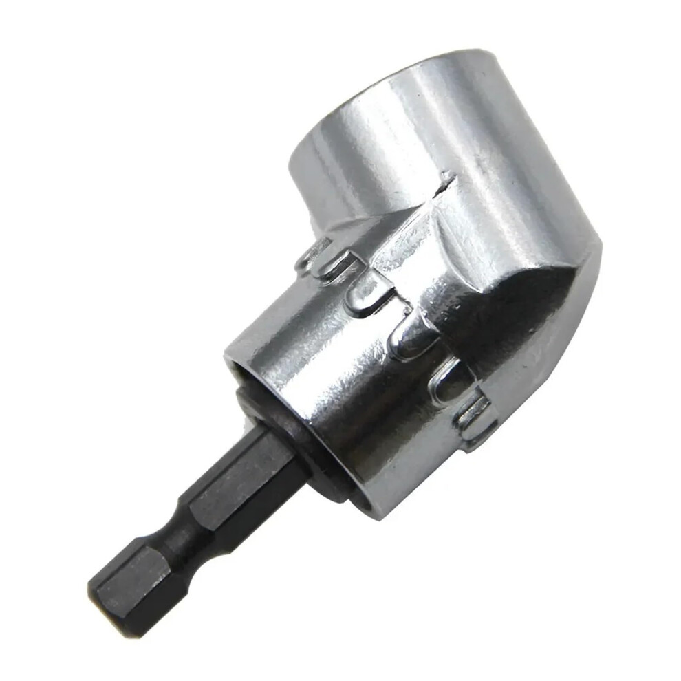 105 Degree Turning Screwdriver Joint Corner Attachment For Electric Drill Extension Socket Screwdriver Head Tool Silver 9084446923674