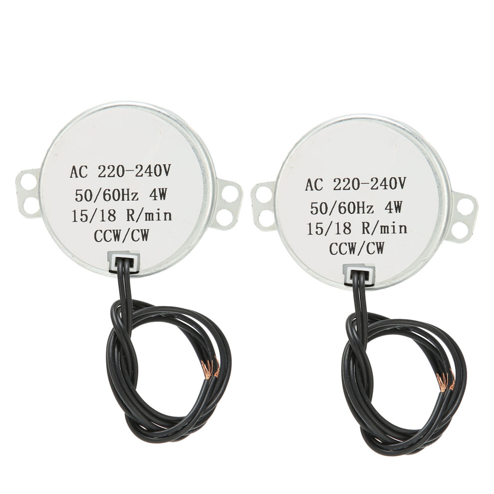 2Pcs AC Motor CCW/CW Direction Synchronous