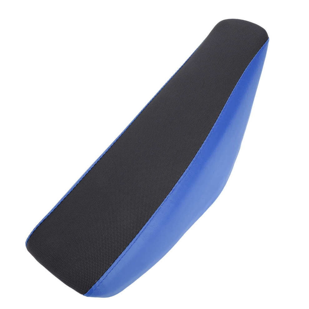 Motorcycle Flat Tall Foam Seat Stable Fixation Blue 8320539333274