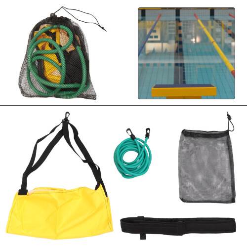 schwimm parachute set, widerstandsband 4m, modell grün 2
