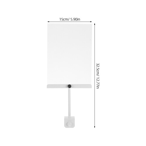 leerer acryl-schildhalter mit aluminiumklemme, für a5-karten 2