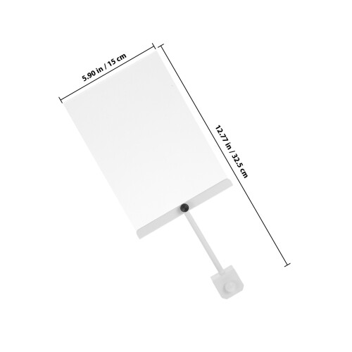 leerer acryl-schildhalter mit aluminiumklemme, für a5-karten 1