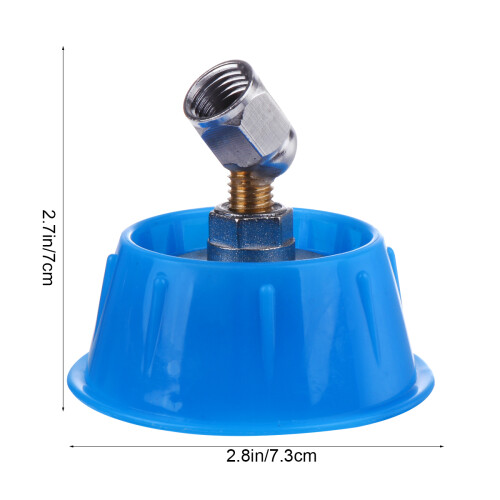 Blue Windproof Sprayer Head Cover, Curved Connector, 1