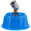 Blue Windproof Sprayer Head Cover, Curved Connector, 1