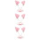 fascia con orecchie in 3 pezzi con 8