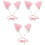 fascia con orecchie in 3 pezzi con 3