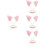 4 pezzi fascia orecchie con per cosplay 6
