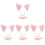4 pezzi fascia orecchie con per cosplay 2
