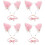 4 pezzi fascia orecchie con per cosplay 5