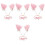 4 pezzi fascia orecchie con per cosplay 3