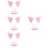 4 pezzi fascia orecchie con per cosplay 7