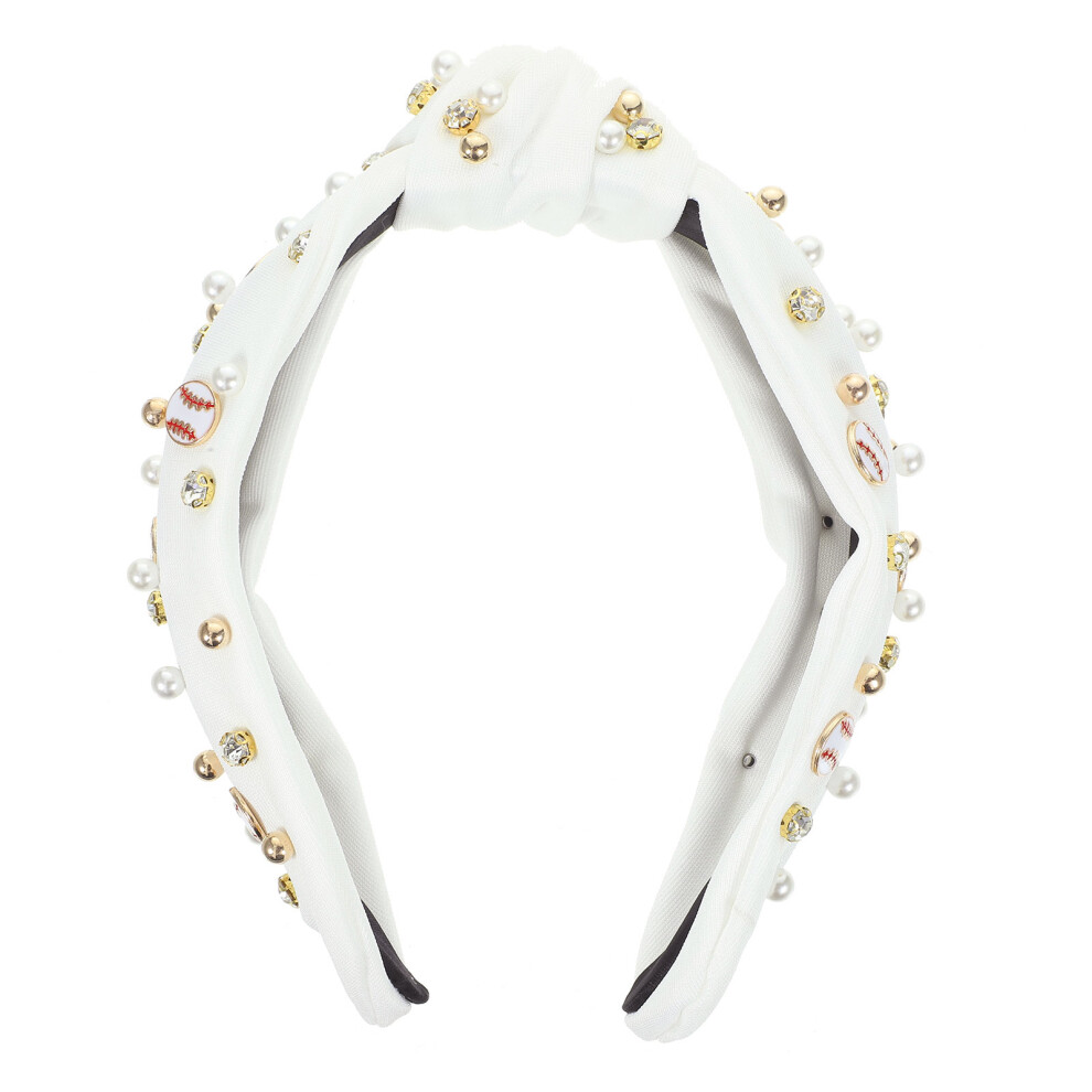 2 Pezzi Fascia Larga Con Stile Baseball Per Ragazza-image