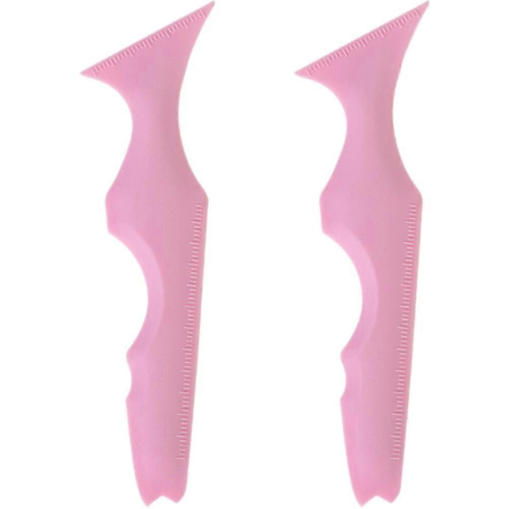 Pack Reusable Silicone Eyeliner Stencils Eyeshadow Eyebrow Applicators Makeup Tool