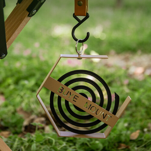 Light weight Mozzies Coil Hanger Backyard Hexagonal-Khaki 2