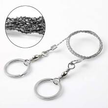 Outdoor Survival Wire Saw 2-Piece Stainless Steel Wire Saw Set, Portable Emergency Chainsaw, Multifunctional Survival Kit