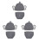 3 Sets Baby Photography Costume Kit Elephant Shape 2