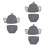 3 Sets Baby Photography Costume Kit Elephant Shape 6