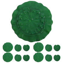 Set Of 2 Fish Tank Accessories Pond Plants Fountain Lotus Leaves