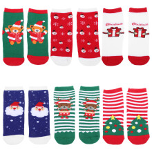 18 Pairs Combed Cotton Children's Christmas Stockings Socks