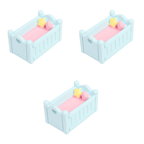 3pcs Mini Resin Cake Topper Party Decor 2