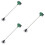 3pcs Mini House Mower Model PVC Garden Tool Decor 7